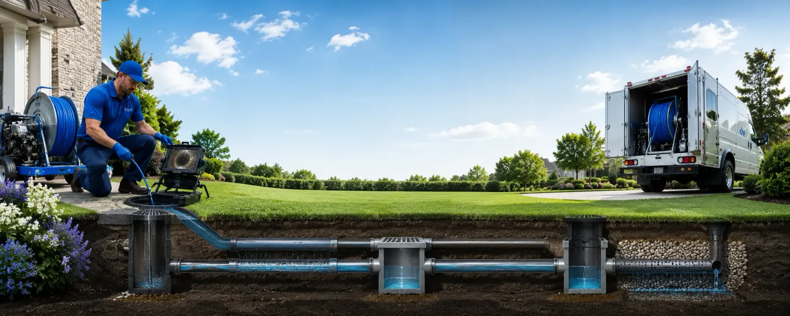 Outdoor drain cleaning information for Yawkey, WV
